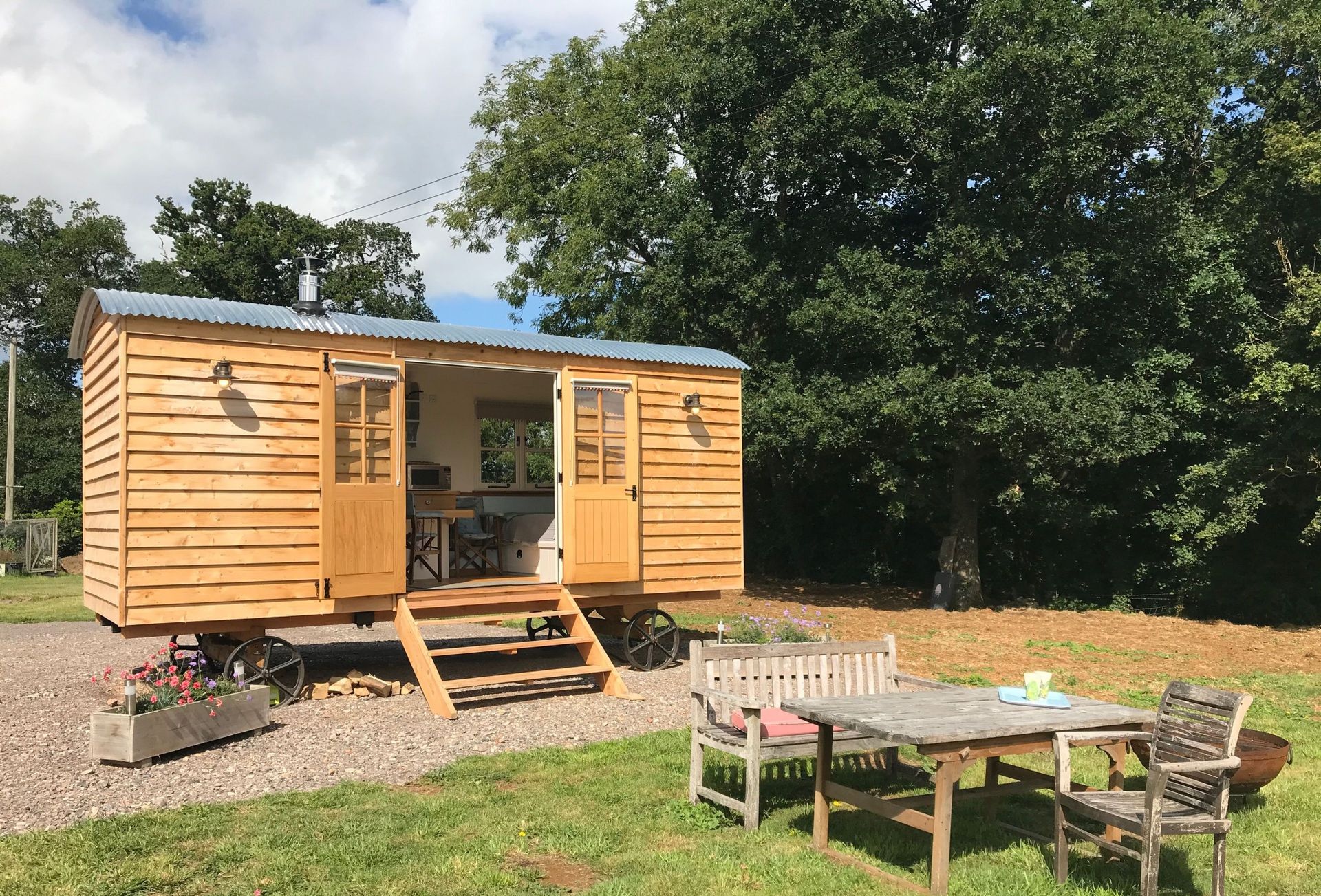 Image of Blossom the shepherd's hut